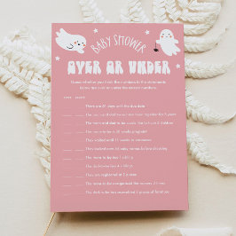 Kawaii Halloween Over of Onder Baby shower Spel Kaart