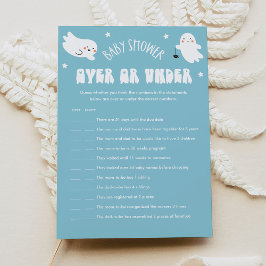 Kawaii Halloween Over of Onder Baby shower Spel Kaart