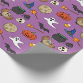 Kawaii Halloween Pack Cadeaupapier (Hoek)