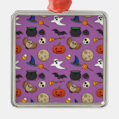 Kawaii Halloween Pack Metalen Ornament (Voorkant)