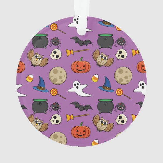 Kawaii Halloween Pack Ornament (achterkant)