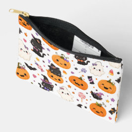 Kawaii Halloween-patroon met Malse Pompoenen Etui