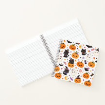 Kawaii Halloween-patroon met Malse Pompoenen