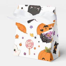 Kawaii Halloween-patroon met Mopige Pompoenen Bedankdoosjes