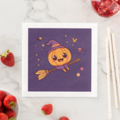 Kawaii Halloween pompoen servet (Insitu)