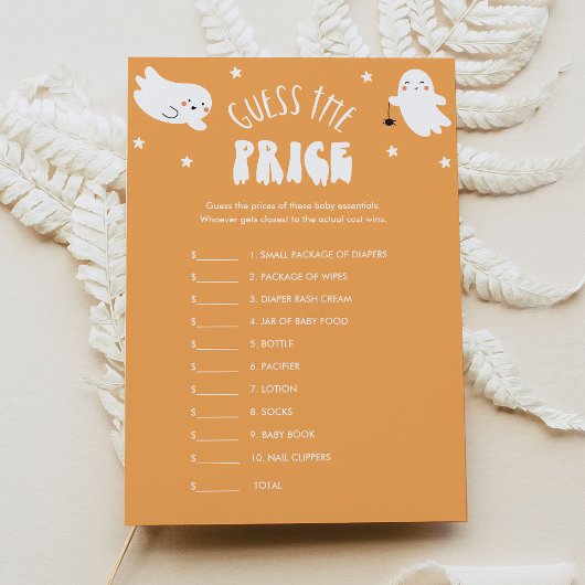 Kawaii Halloween Raad van de prijs Baby shower spe Kaart