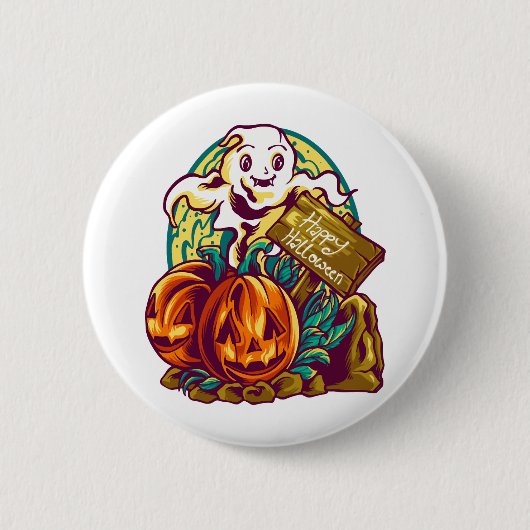 Kawaii Halloween Ronde Button 5,7 Cm (Voorkant)
