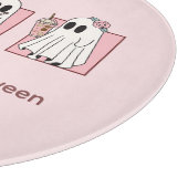 Kawaii Halloween roze Snijplank (Hoek)