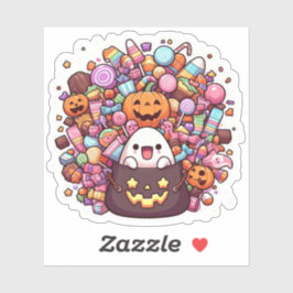 Kawaii Halloween Snoep Vinyl Schattige Ghost & Pum Sticker