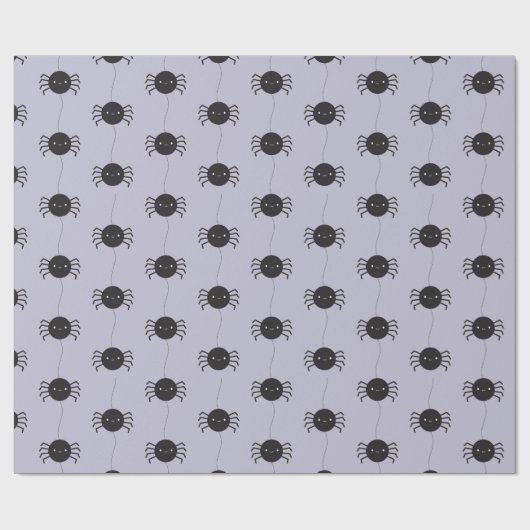 Kawaii Halloween Spinnen Cadeaupapier (Vlak)