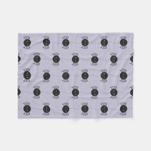 Kawaii Halloween Spinnen Fleece Deken (Voorkant (Horizontaal))