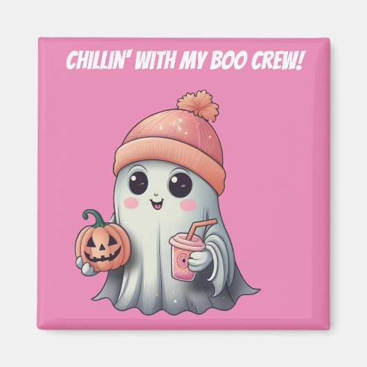 Kawaii Halloween spookmagneet Magneet (Voorkant)