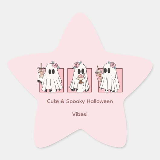Kawaii Halloween-sticker Set – Leuke & Enge Fun Ster Sticker (Voorkant)
