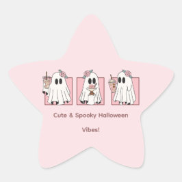 Kawaii Halloween-sticker Set – Schattig & Griezelf Ster Sticker