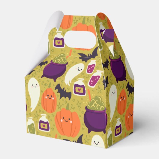 Kawaii Halloween Traktbox met handvat Bedankdoosjes (Voorkant Zijde)