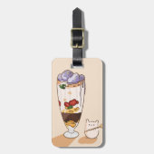 Kawaii Halo Halo Filipijns Bagagelabel (Voorkant verticaal)