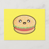 Kawaii hamburger briefkaart (Voorkant)
