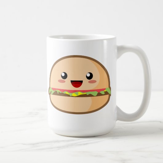 Kawaii Hamburger Koffiemok (Rechts)
