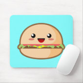 Kawaii Hamburger Muismat (Met muis)