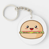 Kawaii Hamburger Sleutelhanger (Voorkant)