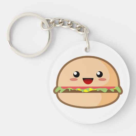 Kawaii Hamburger Sleutelhanger (Voorkant)