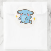 Kawaii Hammerhead Shark Sticker (Tas)