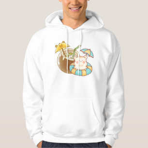 Kawaii Hamster Coconut - Strandvakantie & Zwemmen Hoodie