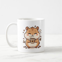 Kawaii Hamster Koffiekop Clipart Koffiemok