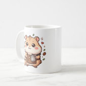 Kawaii Hamster Koffiemok Karakter (Voorkant links)