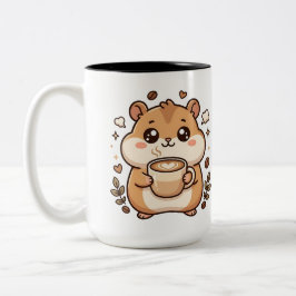 Kawaii Hamster Koffiemok Twee-Tons Tweekleurige Koffiemok