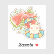 Kawaii Hamster Watermelon Zomer - Schattig Estheti