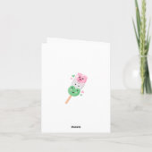Kawaii Hanami Dango Gelukkige Verjaardag Kaart (Achterkant)