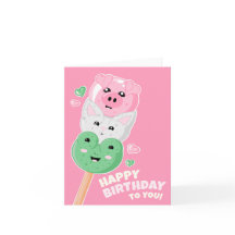 Kawaii Hanami Dango Gelukkige Verjaardag