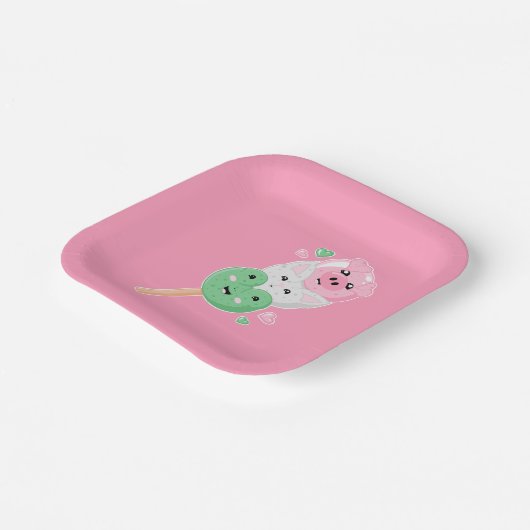 Kawaii Hanami Dango Papieren Bordje (Gebogen)