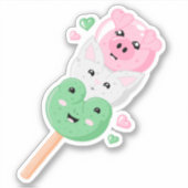 Kawaii Hanami Dango Sticker (Voorkant)
