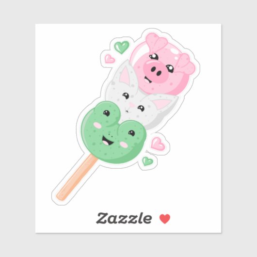 Kawaii Hanami Dango Sticker (Vel)