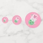 Kawaii Hanami Dango Verjaardagsfeestje Confetti (Achterkanten)