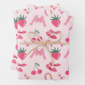 Kawaii Hand-drawn Girly Things Seamless Pattern Inpakpapier Vel (In situ)