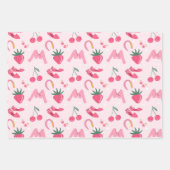 Kawaii Hand-drawn Girly Things Seamless Pattern Inpakpapier Vel (Voorkant)