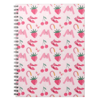 Kawaii Hand-drawn Girly Things Seamless Pattern Notitieboek