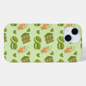 Kawaii Hand-Drawn Matcha Sweets Seamless Pattern Case-Mate iPhone Case (Achterkant (horizontaal))