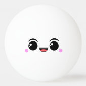 Kawaii Happy Anime Faced Pingpongbal (Voorkant)