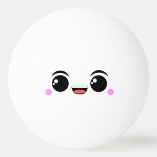 Kawaii Happy Anime Faced Pingpongbal