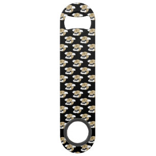 Kawaii Happy Bat Flying op Full Moon Pattern Speed Flessenopener