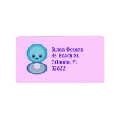 Kawaii Happy Clam Etiket (Voorkant)