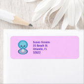 Kawaii Happy Clam Etiket (Insitu)