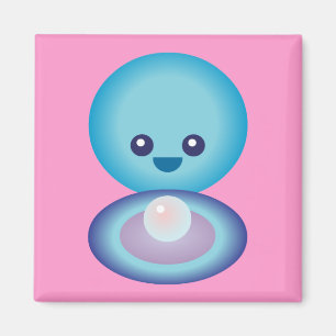 Kawaii Happy Clam Magneet