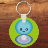 Kawaii Happy Clam Sleutelhanger (Voorkant)
