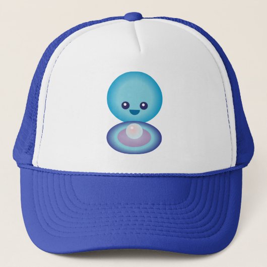 Kawaii Happy Clam Trucker Pet (Voorkant)