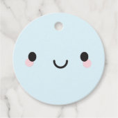 Kawaii Happy Face Bedankjes Labels (Voorkant)